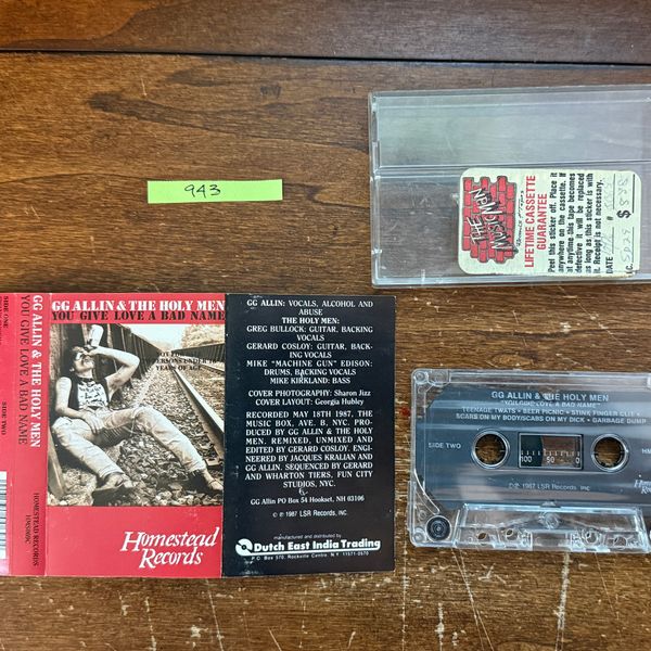 #943/#944 Original You Give Love A Bad Name Tape - #943/944 HolyMen HMS Tape