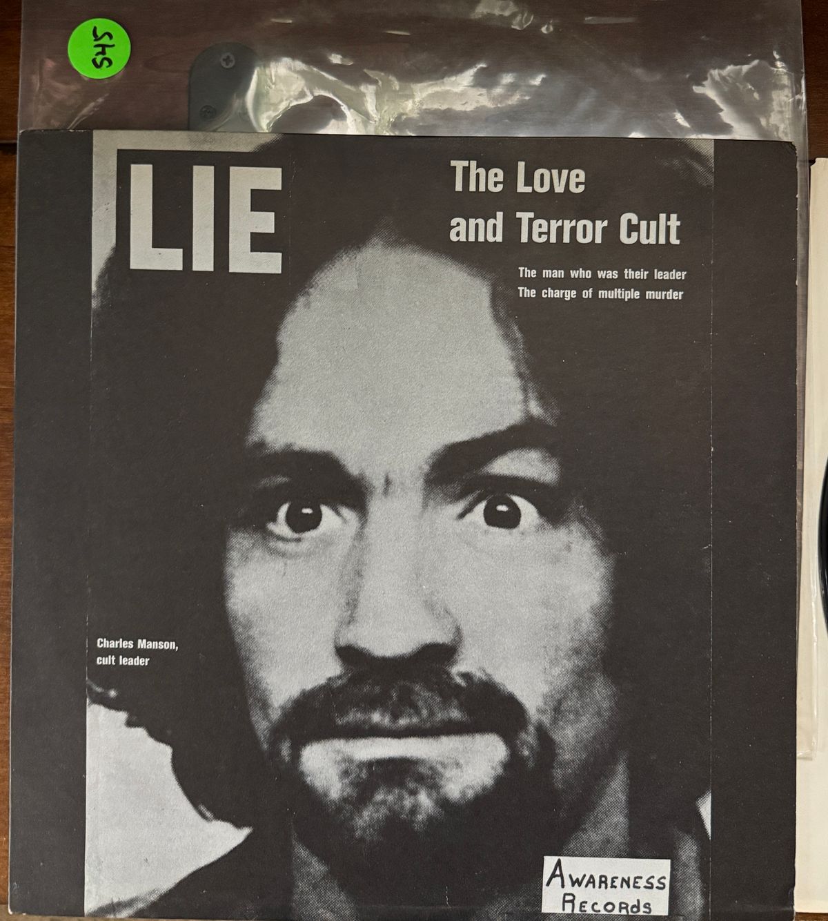 #545 RARE Charles Manson LIE LP 1970 1st PRESS - #545 RARE CHARLES MANSON LIE LP 1ST
