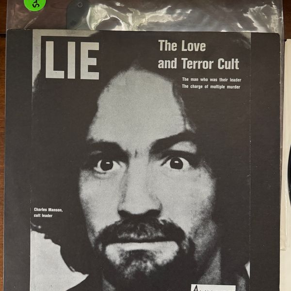 #545 RARE Charles Manson LIE LP 1970 1st PRESS - #545 RARE CHARLES MANSON LIE LP 1ST