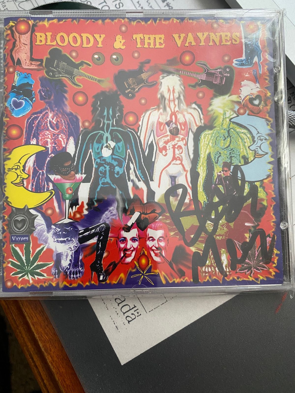 Bloody & The Vaynes CD SIGNED by Bloody Mess - Bloody & The Vaynes ST SIGNED CD