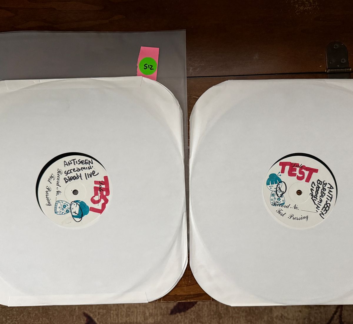 #512 Screamin' Bloody Love 2xLP 2001 Test Pressing - #512 SCREAMIN' BLOODY LOVE 2XLP