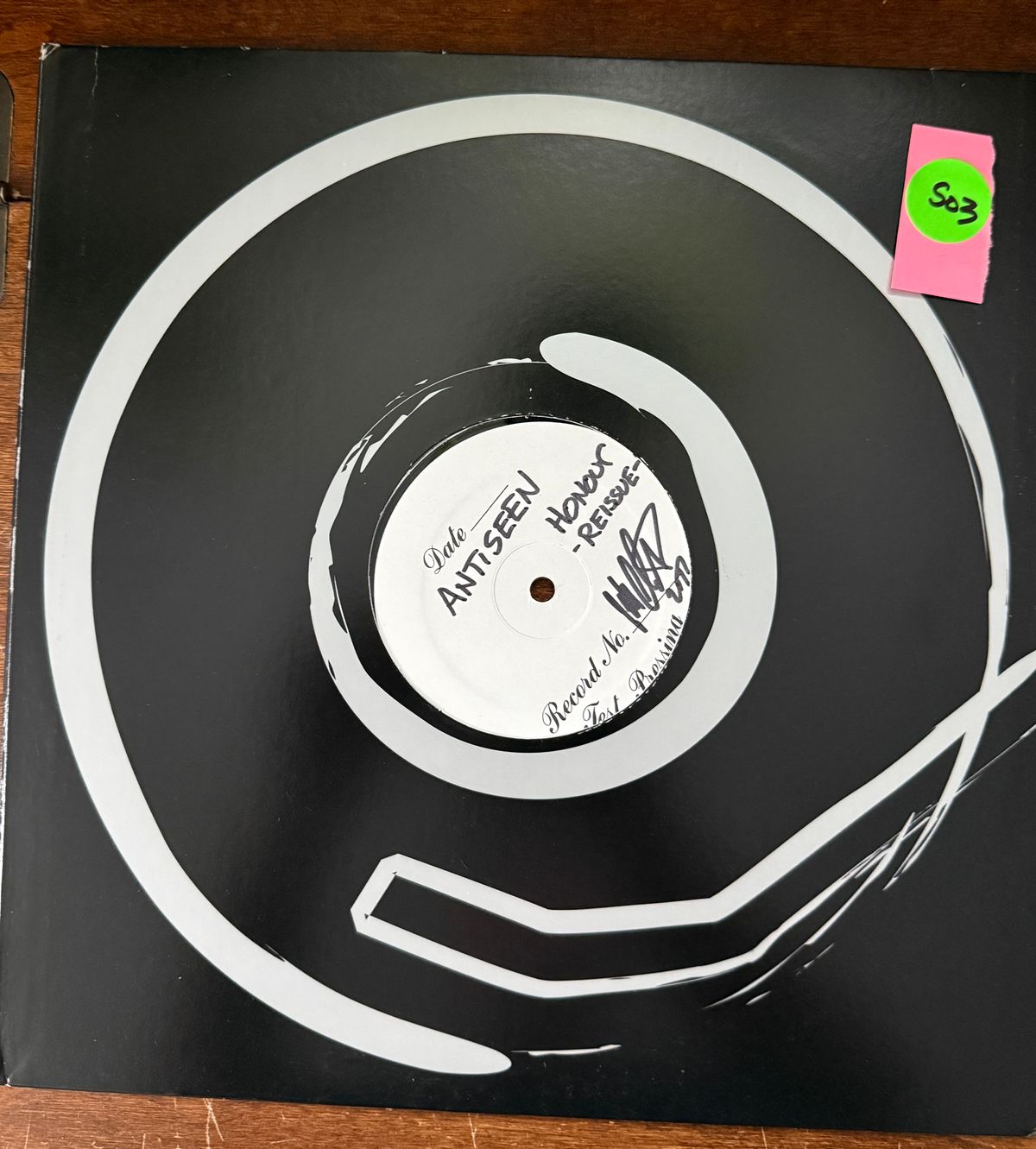 #503 Honour Among Thieves 2002 Test Pressing SIGNED - #503 HONOUR AMONG THIEVES 2002 TEST