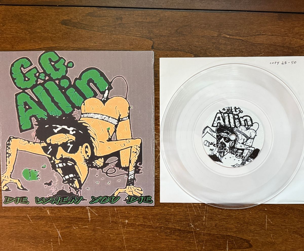 #109 - Die When You Die 7" Ltd Ed hand #d Clear