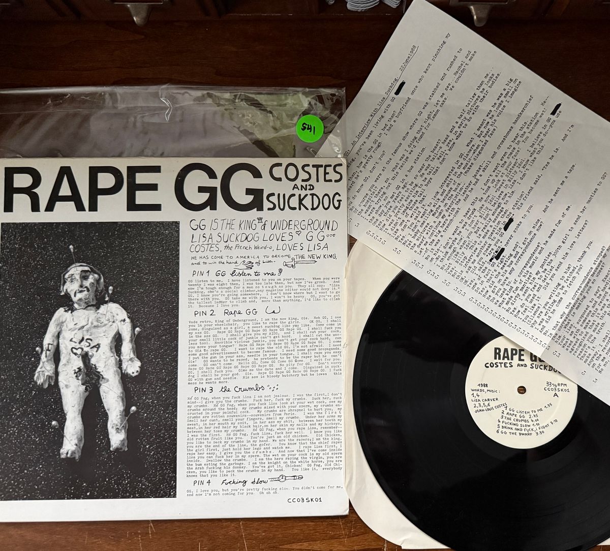 #541 Rape GG - Suckdog / Costes - #541 RAPE GG - SUCKDOG / COSTES