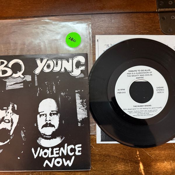 #280/281 Bunny Brains / BBQ Young GG Tribute 7" - Vinyl