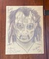 NEW RARE GG Allin Hand Drawn Self Portrait Hand Numbered - Package 4