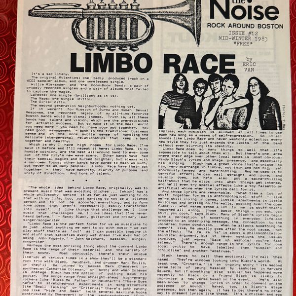 #7 The Noise (Rock Around Boston) #12 Mid-Winter 1983