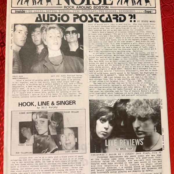 #9 The Noise (Rock Around Boston) #17 August 1983