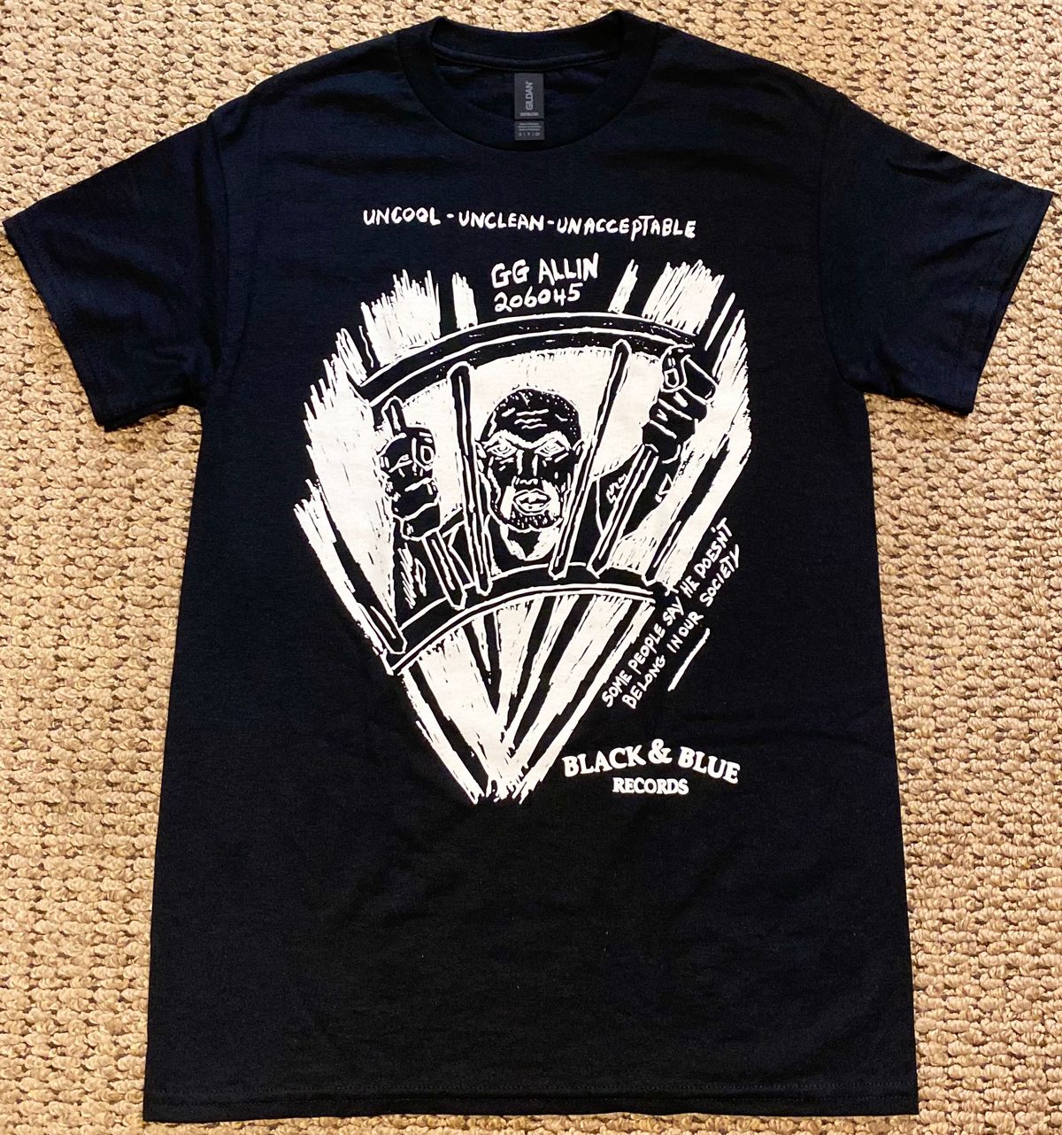 NEW GG Allin Uncool Unclean Unacceptable T Shirt