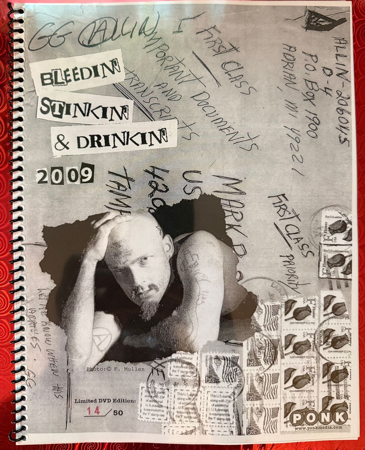 #16 Bleedin' Stinkin' Drinkin' 2009 Scrapbook #14/50