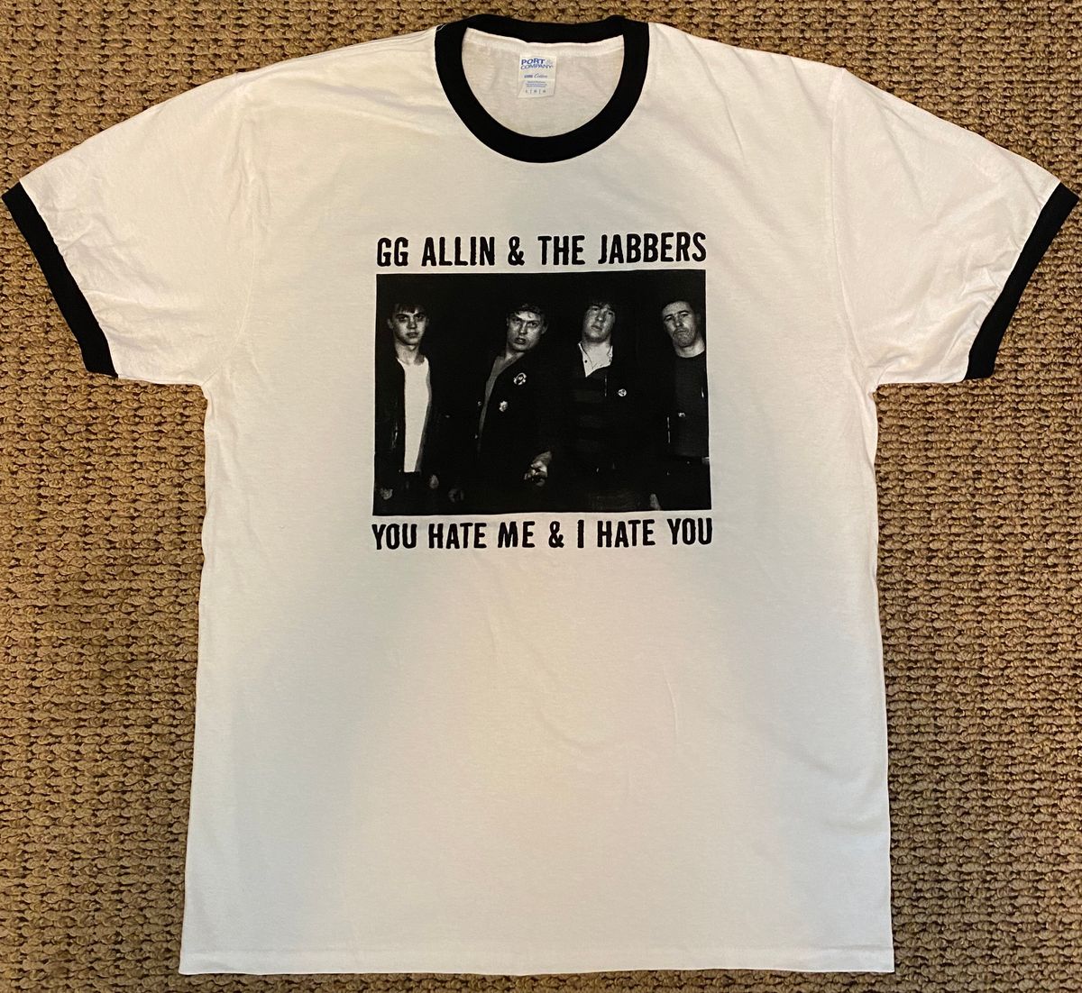 NEW You Hate Me & I Hate You RINGER tee