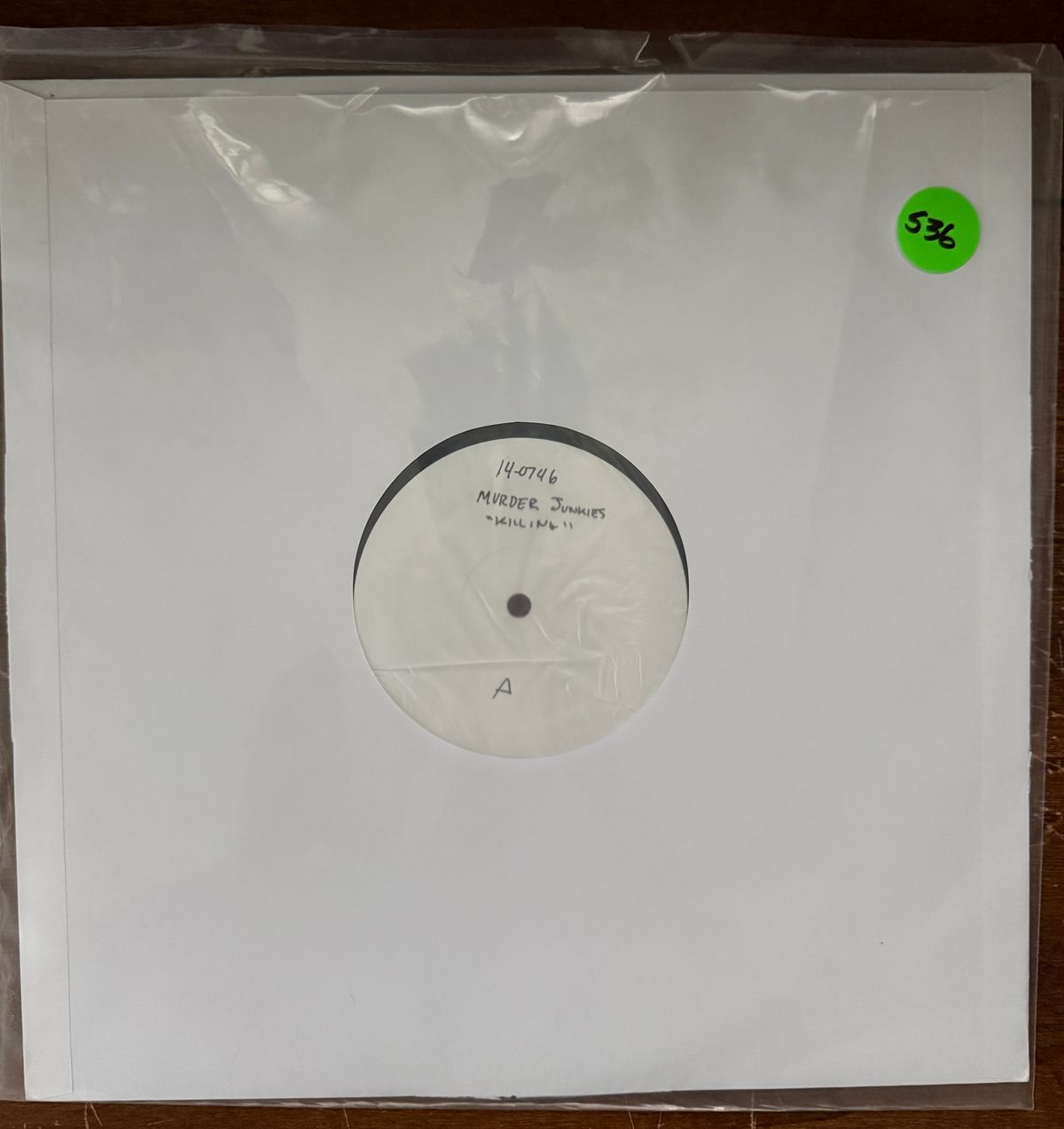 #536 Murder Junkies - Killing For Christ Sakes TEST PRESSING - #536 MURDER JUNKIES - KILLING FOR CHRIST SAKES TEST