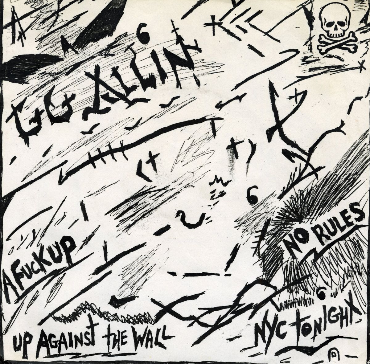 #84 GG Allin No Rules original 7" 1983