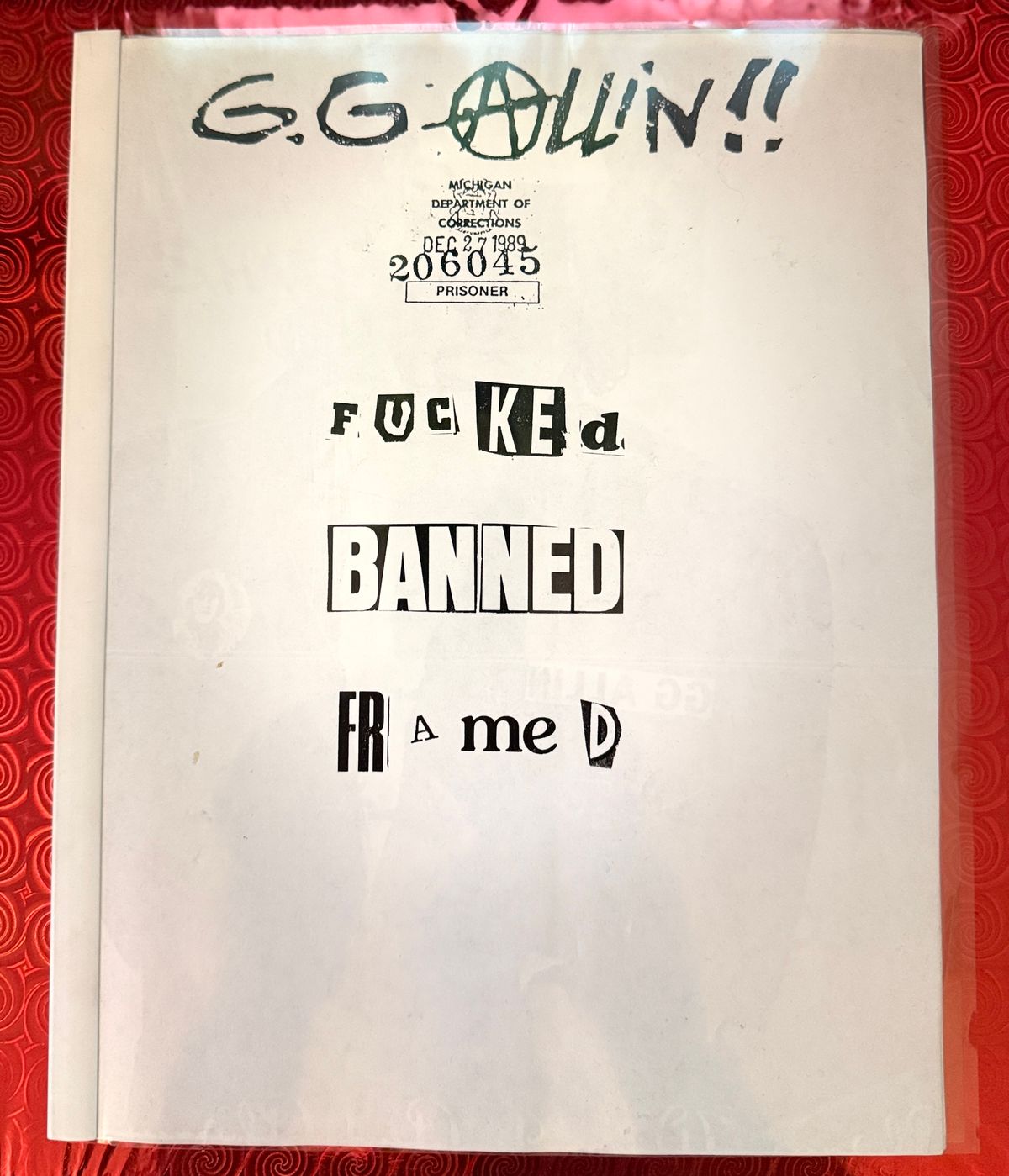 #14 Fucked Banned Framed Original 1990 Edition