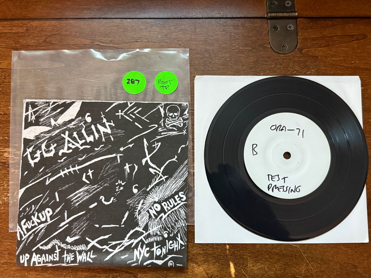 #287 No Rules Bootleg Test Pressing #5/5 - Vinyl