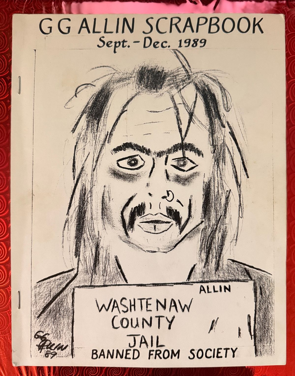 #11 GG Allin Prison Scrapbook Sept-Dec 1989