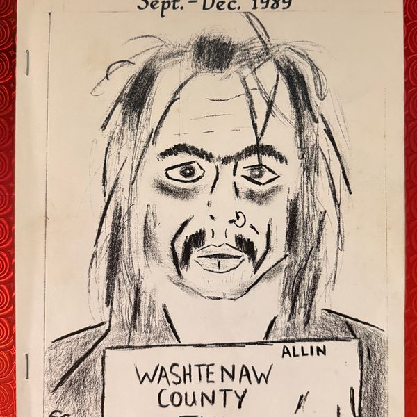 #11 GG Allin Prison Scrapbook Sept-Dec 1989
