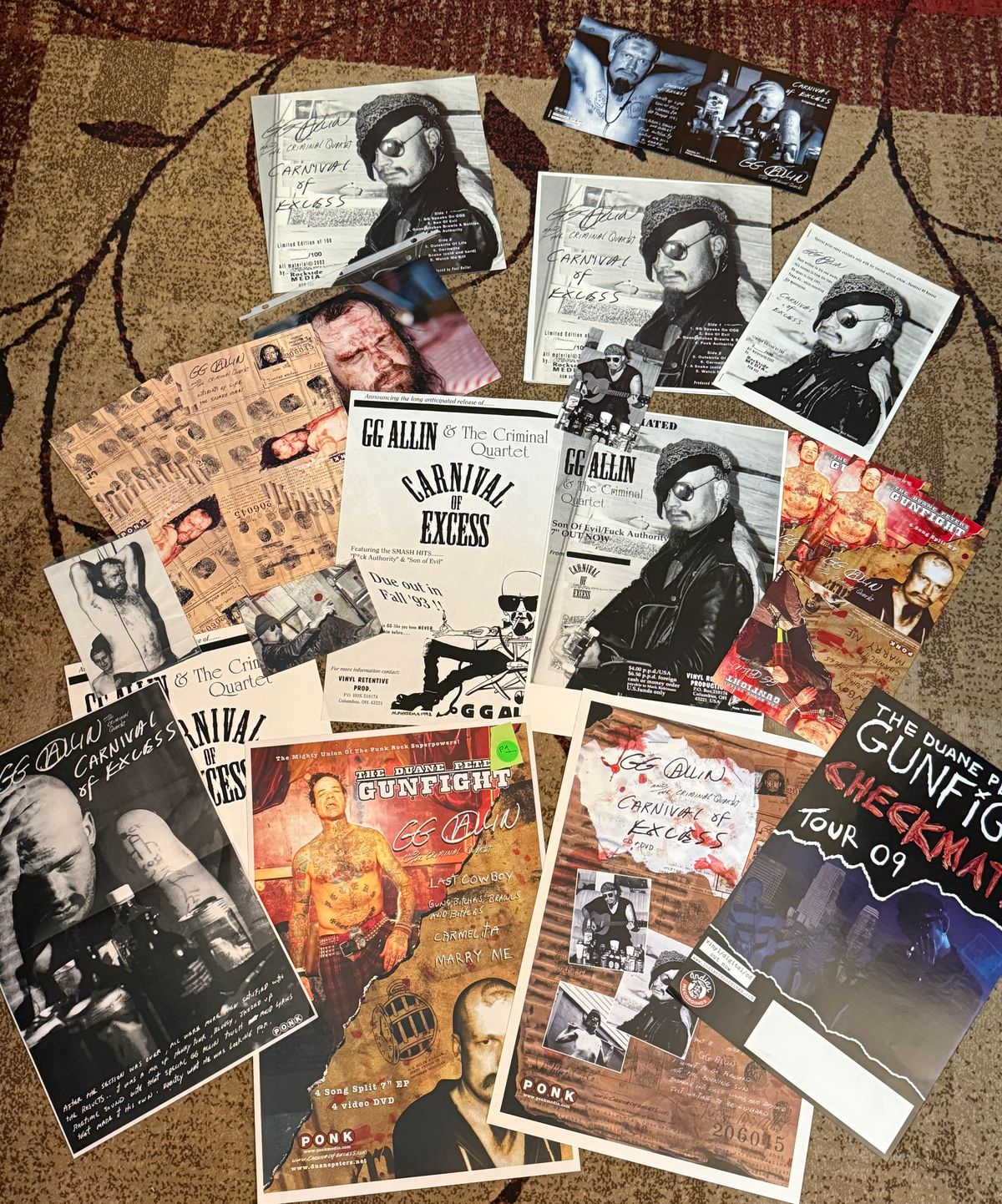 #1052 - 20 Piece PONK GG Allin Poster/Promo Set