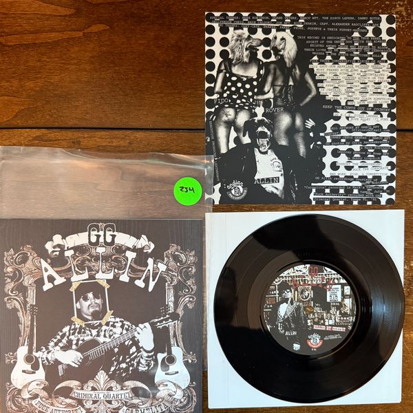 #254 GG Allin/Disco Lepers Split 7" Ltd Ed - Vinyl