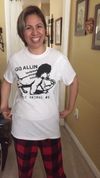 Repro GG Allin Public Animal 1984 Classic Design on White Tee