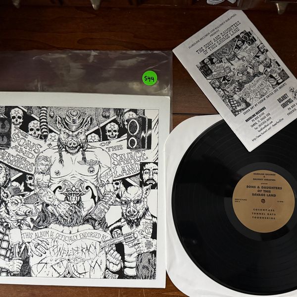 #544 Sons & Daughters Of This Savage Land Comp LP SIGNED - #544 SONS & DAUGHTERS
