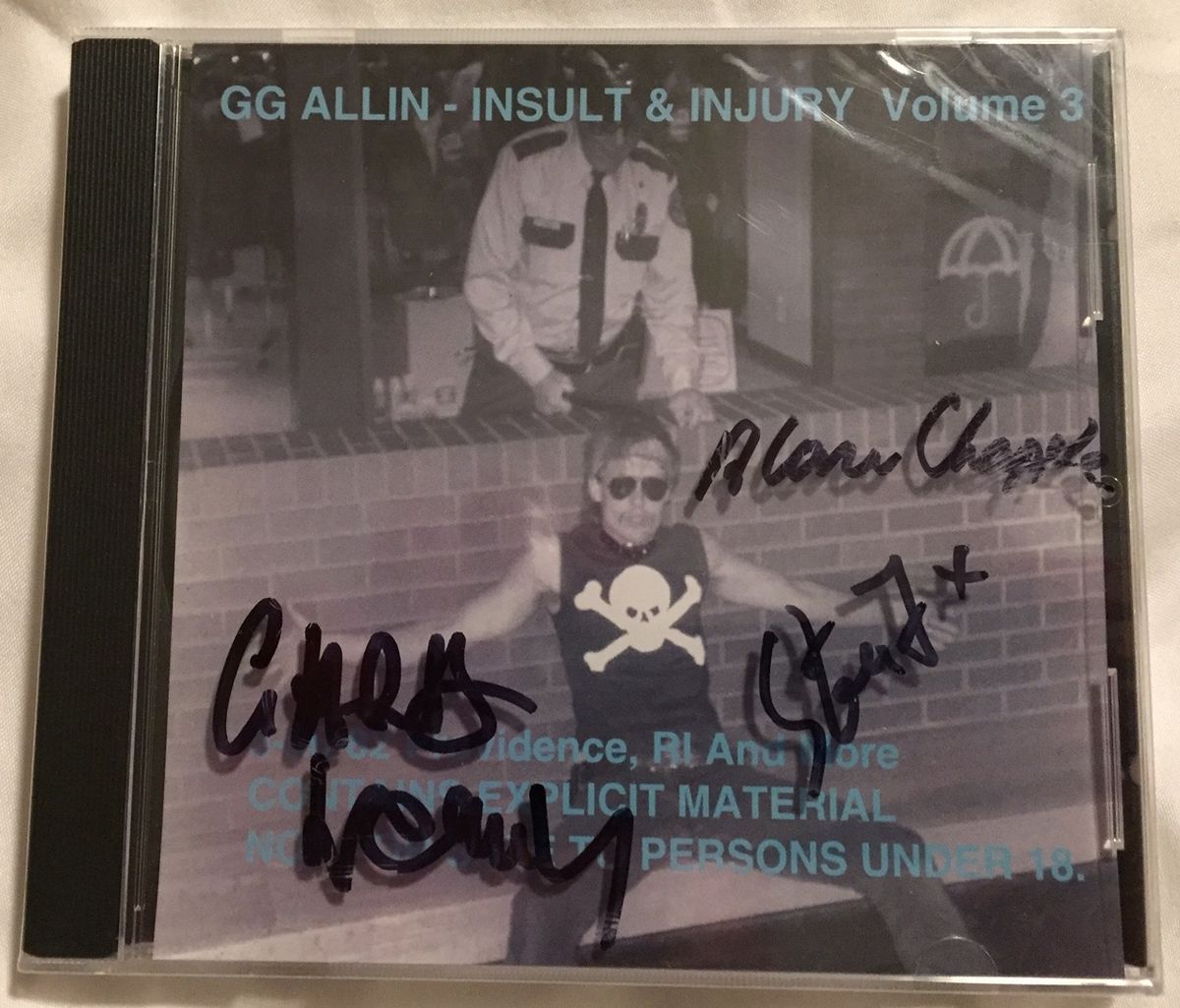 Insult & Injury Volume 3 - SIGNED BY JABBERS - Insult & Injury Vol 3 SIGNED CD