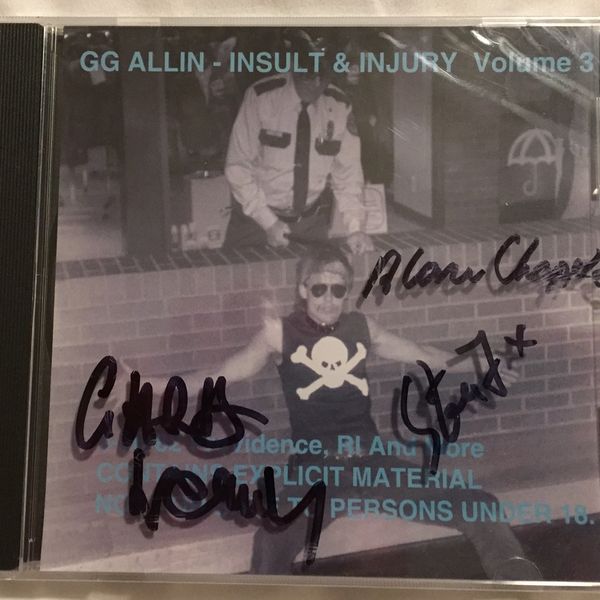 Insult & Injury Volume 3 - SIGNED BY JABBERS - Insult & Injury Vol 3 SIGNED CD