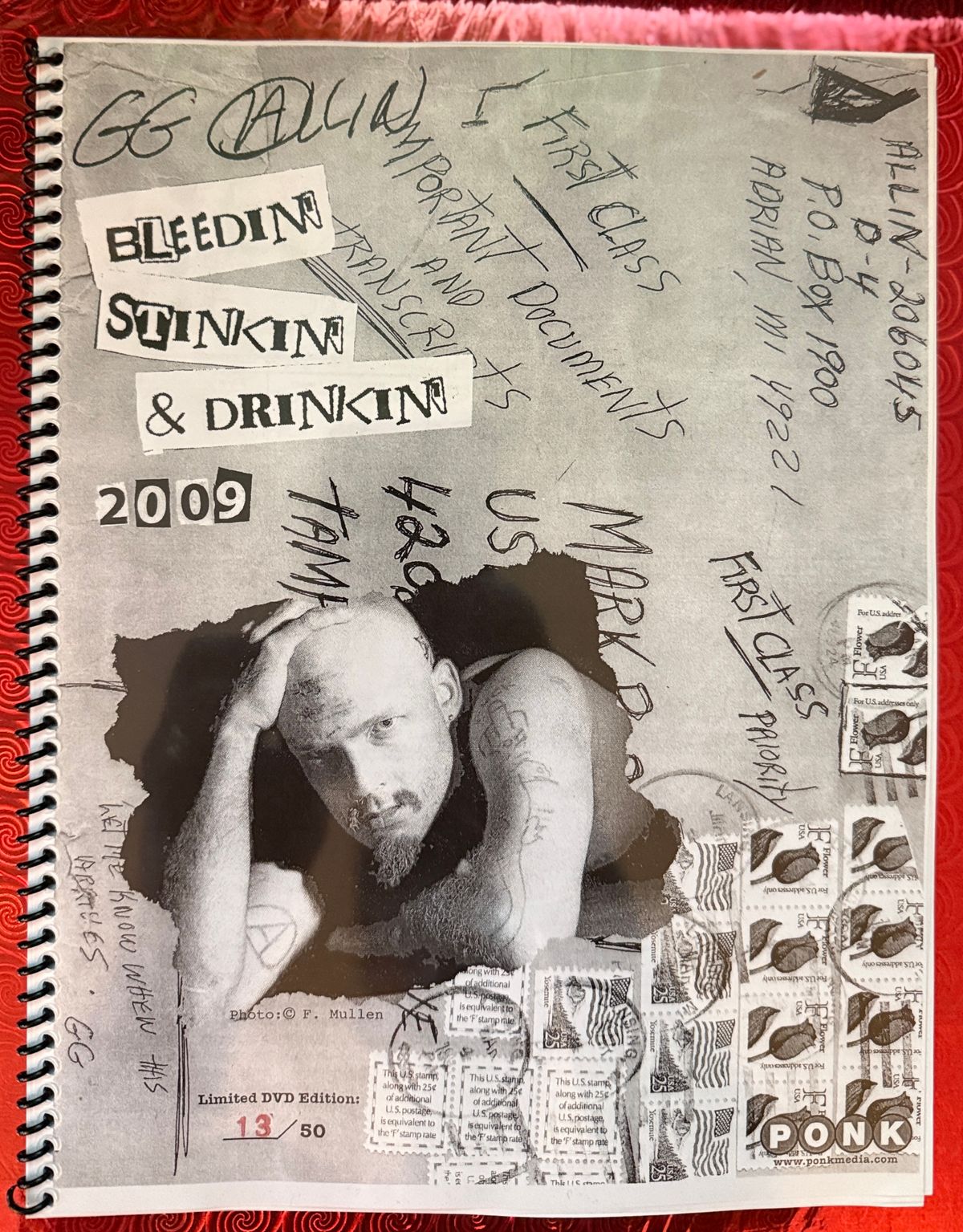 #15 Bleedin' Stinkin' Drinkin' 2009 Scrapbook #13/50 DVD Edition