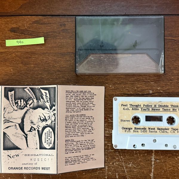 #940 Orange Records West Sampler Tape 85-85 - #940 Orange Records West Sampler