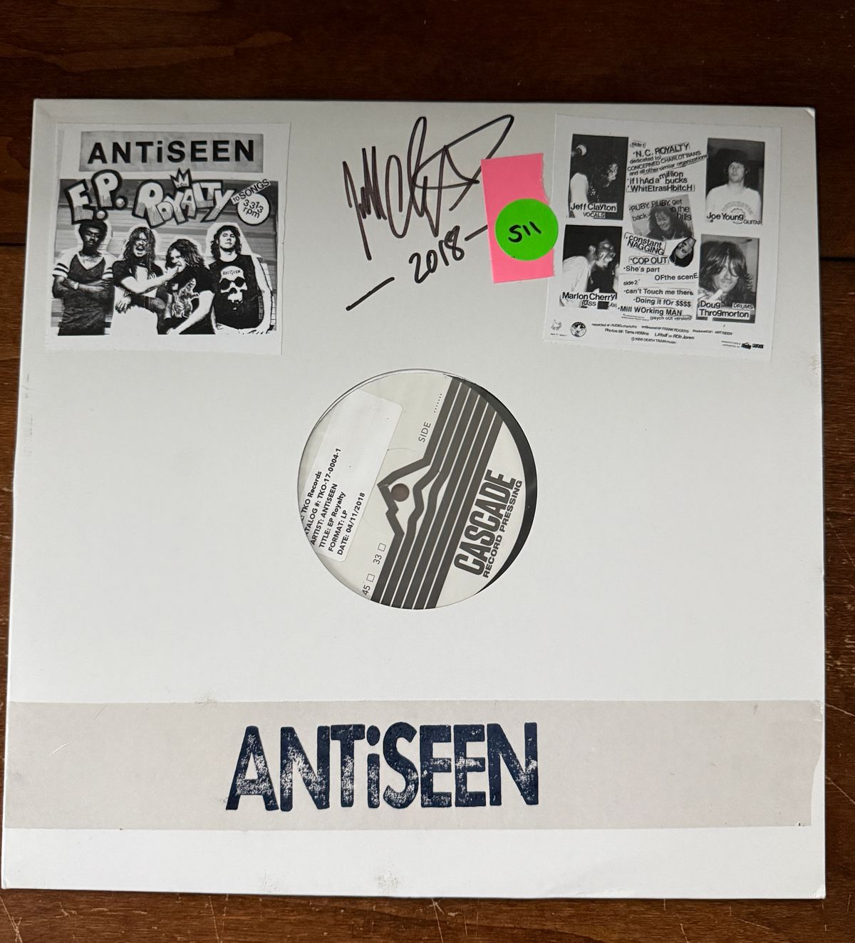 #511 EP Royalty LP 2018 Test Pressing SIGNED - #511 EP ROYALTY LP 2018 TEST