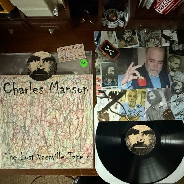 #552 RARE Charles Manson The Lost Vacaville Tapes #d LP w/Extras - #552 RARE CHARLES MANSON THE LOST