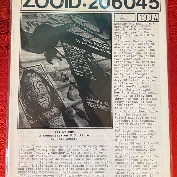 #18 ZOOID: 206045 #29/2000 Zine 1994