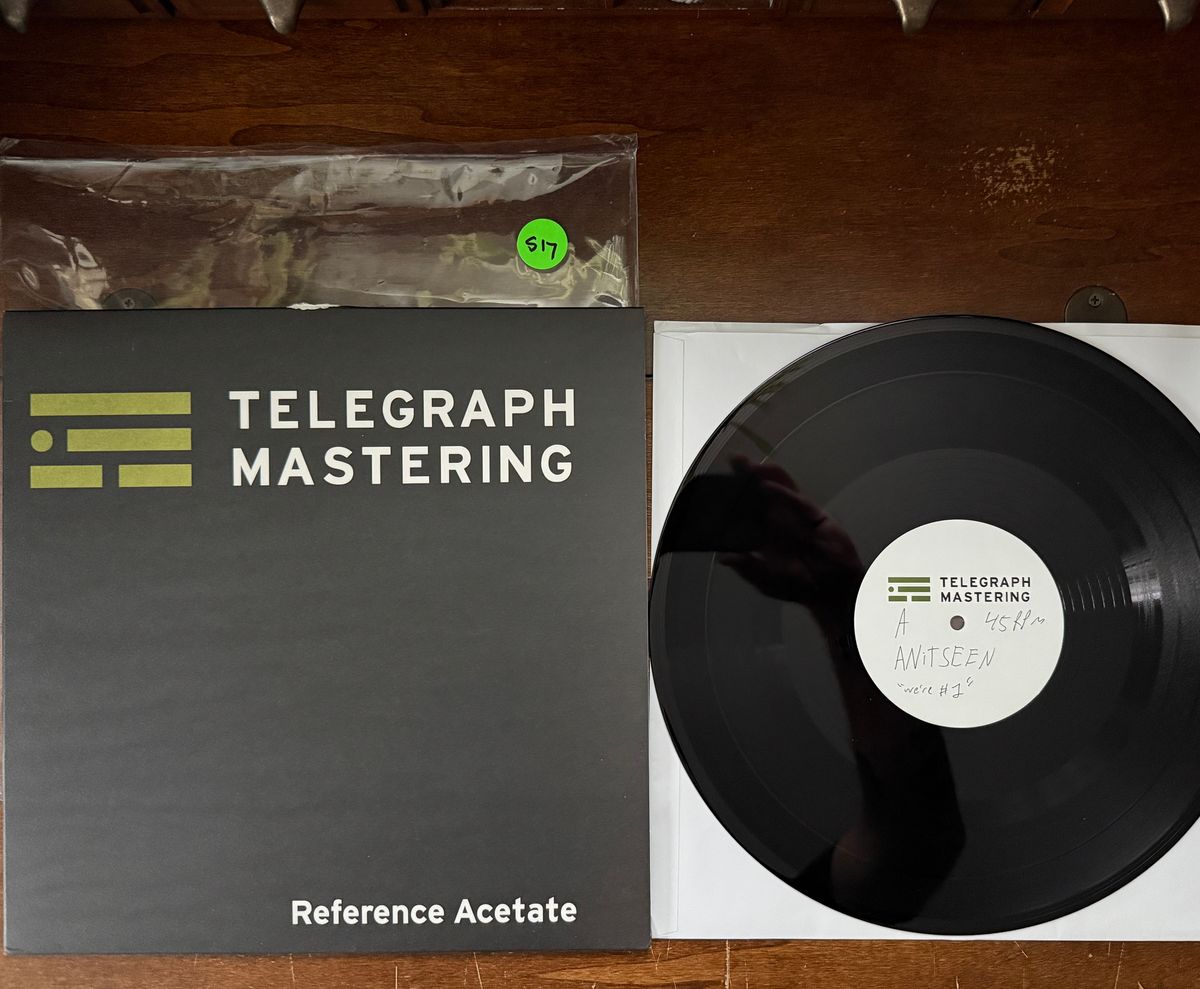 #517 We're # One RARE 2016 Telegraph Mastering Acetate - #517 WE'RE # ONE ACETATE