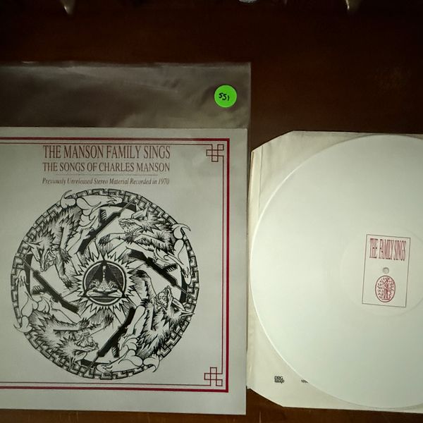 #551 The Manson Family Sings LP 2nd Press White vinyl - #551 THE MANSON FAMILY SINGS LP 2ND