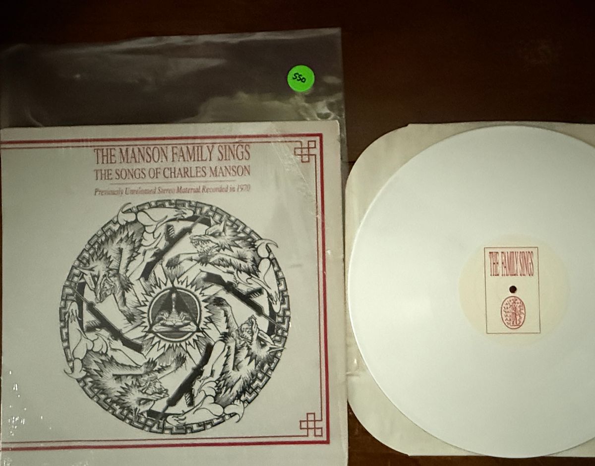 #550 The Manson Family Sings LP 1st Press WHITE #609 - #550 THE MANSON FAMILY SINGS LP 1ST