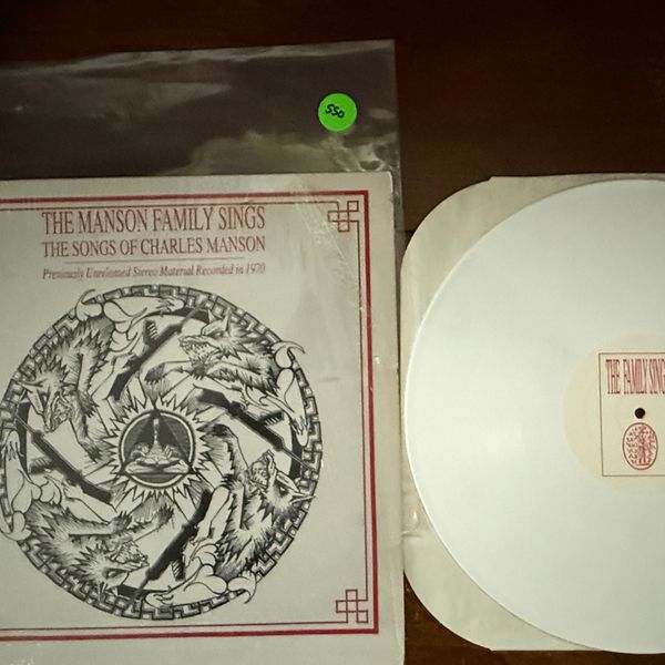 #550 The Manson Family Sings LP 1st Press WHITE #609 - #550 THE MANSON FAMILY SINGS LP 1ST