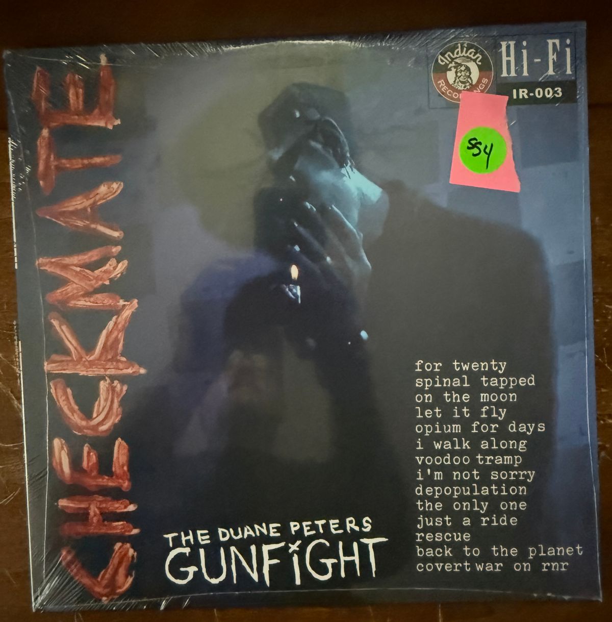 #554 Duane Peters Gunfight - Checkmate LP SEALED - #554 DUANE PETERS GUNFIGHT - CHECKMATE LP
