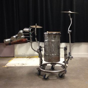 B52 Drum with Junk on a Stick and Comb Pipe Chime
