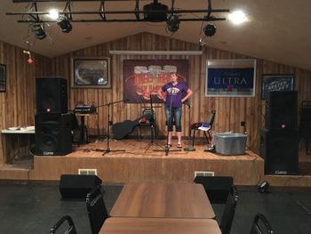Setting up at The Hut
