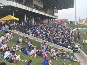 Crowd for my homecoming show at Creighton University Omaha, NE
