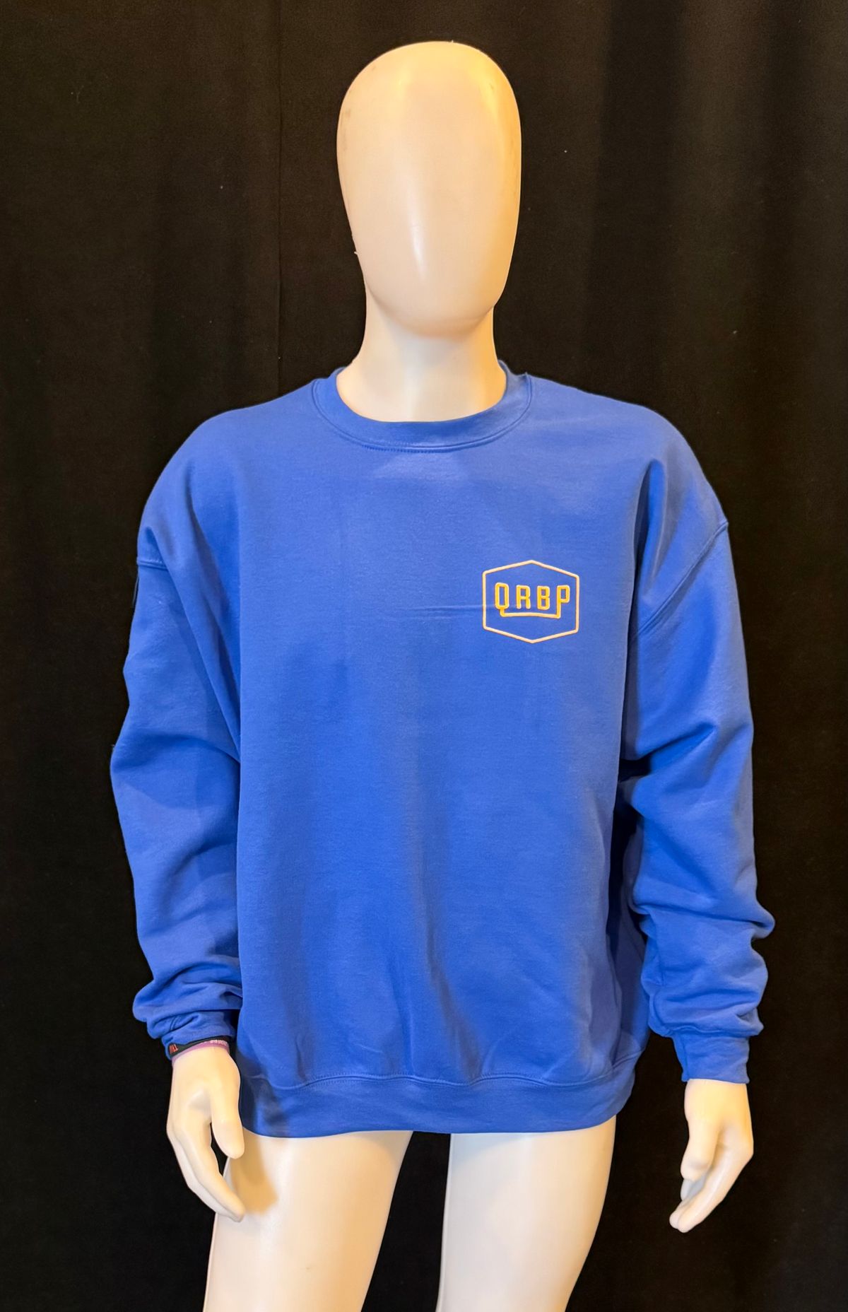 Crewneck Qu’acoustis-je Qu’ouïs-je Qu’entends-je Bleu