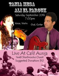 Tania Mesa & Ali El Farouk: Live at Cafe Aunja