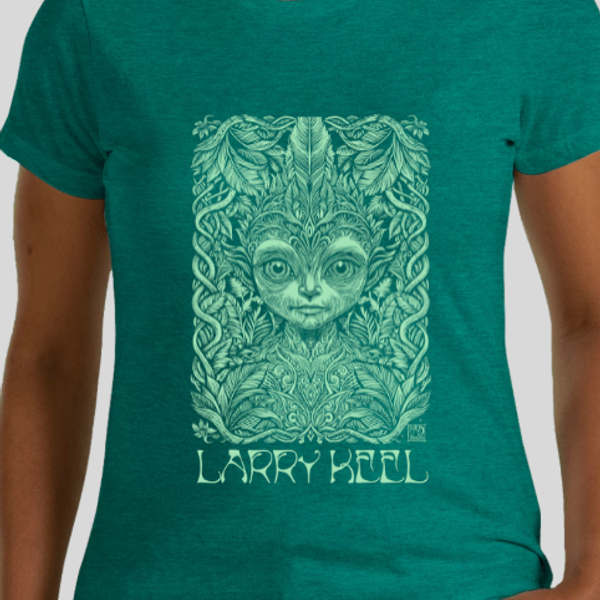 Womens Cut: Little Green Man Tee