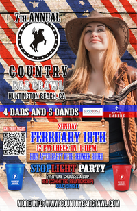 Country Bar Crawl Huntington Beach, CA