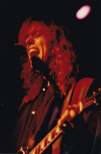 Jon during one of his many live performances in Nashville with his band "The Rest Of Us".
