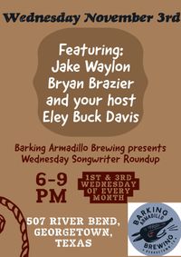 Wednesday Songwriter Roundup hosted by Eley Buck Davis 