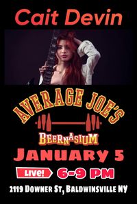Cait Devin at Average Joe's Beernasium, Baldwinsville NY 