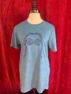 SUNGLASSES TEE - Heathered Teal