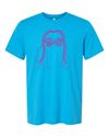 SUNGLASSES TEE - Neon Blue
