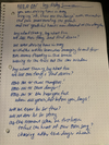 HANDWRITTEN LYRICS 